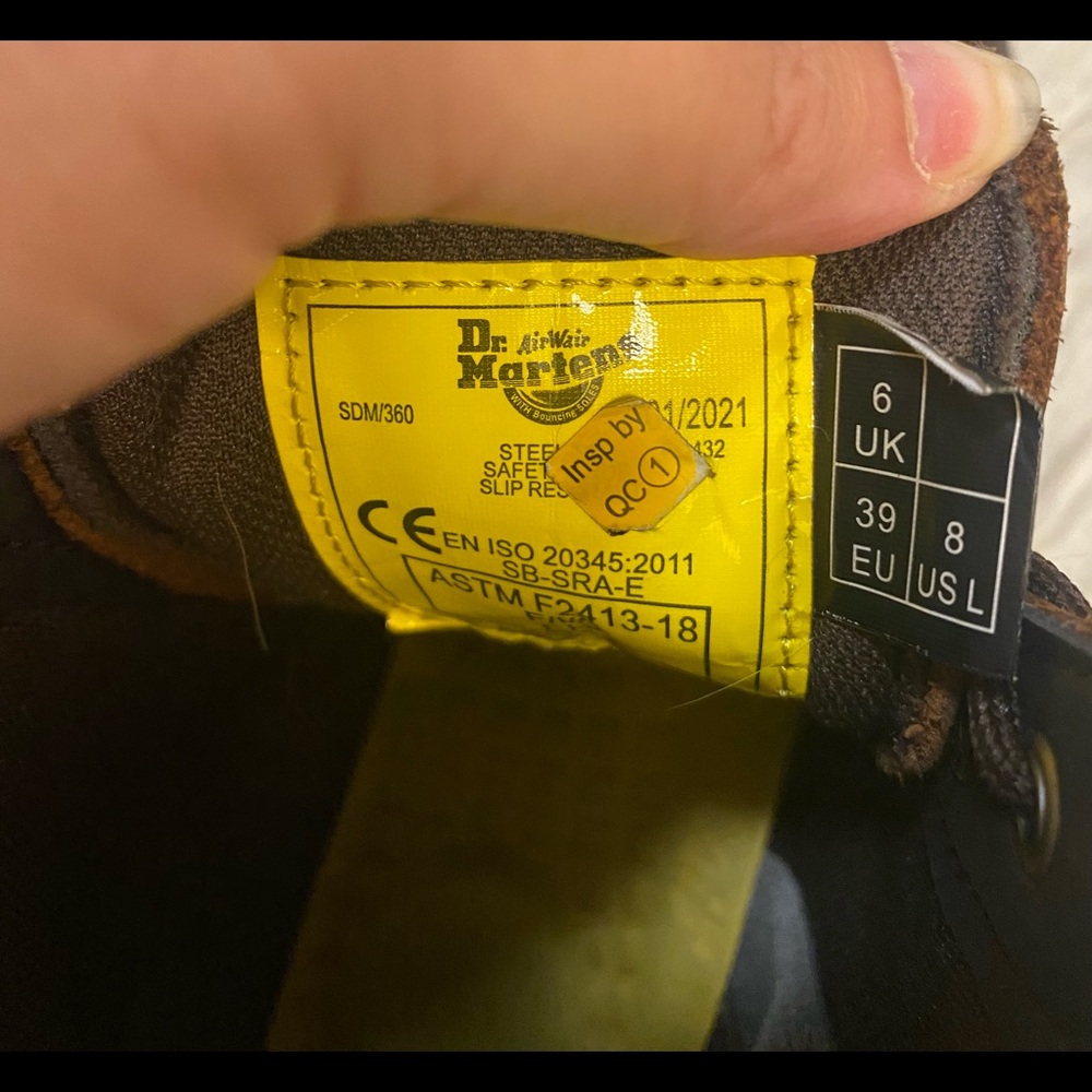 Doc Martens women’s composite toe boot